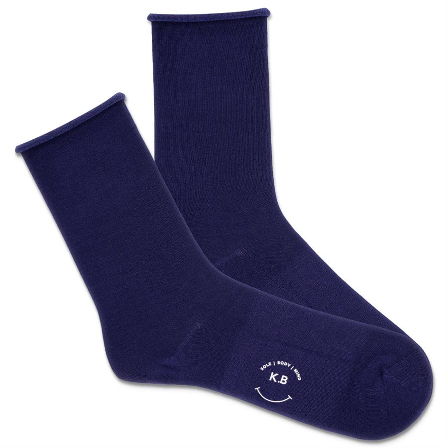 Modal? Roll Top, Non-Binding (Asst. Colors) Women's Crew Socks