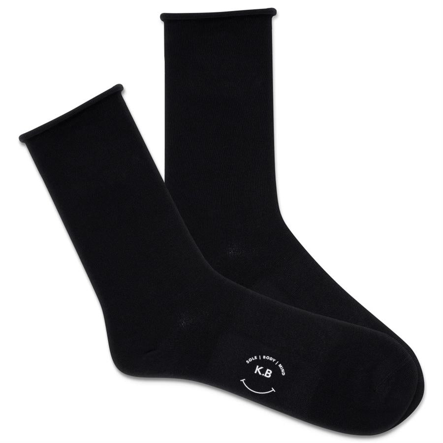 Modal? Roll Top, Non-Binding (Asst. Colors) Women's Crew Socks
