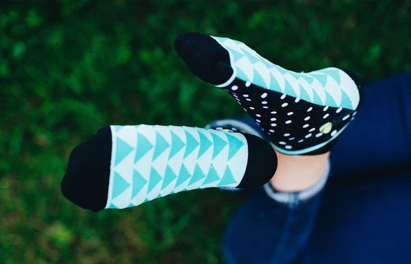 Polka Dottie Black and White Ankle Socks